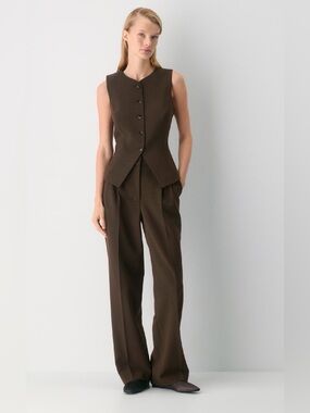 Aritzia The Effortless Pant in Heather Rich Cocoa LIKE NEW
